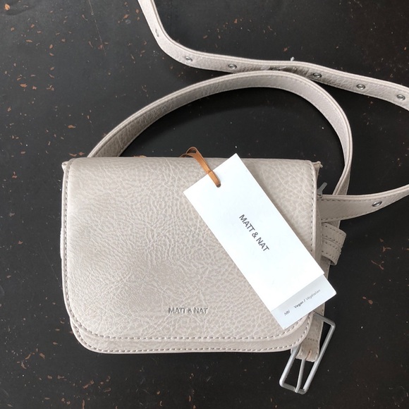 Matt & Nat Handbags - Matt & Nat Dwell Park Bag in Koala/Matte Nickel